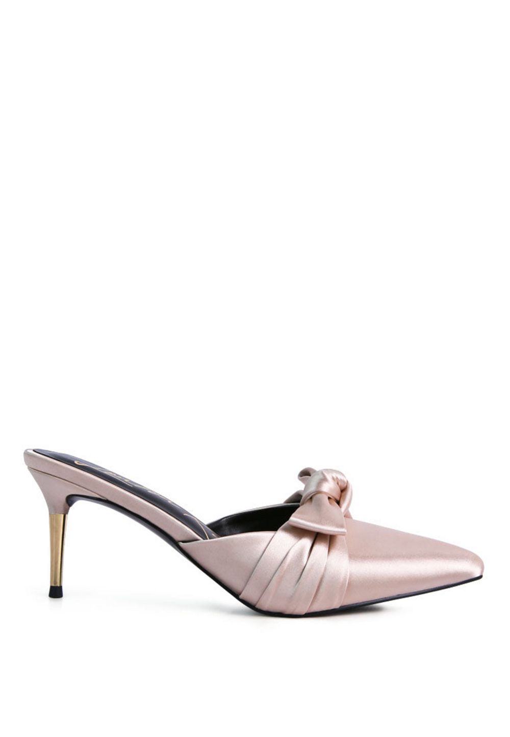 London Rag Women's Queenie Satin Stiletto Mule