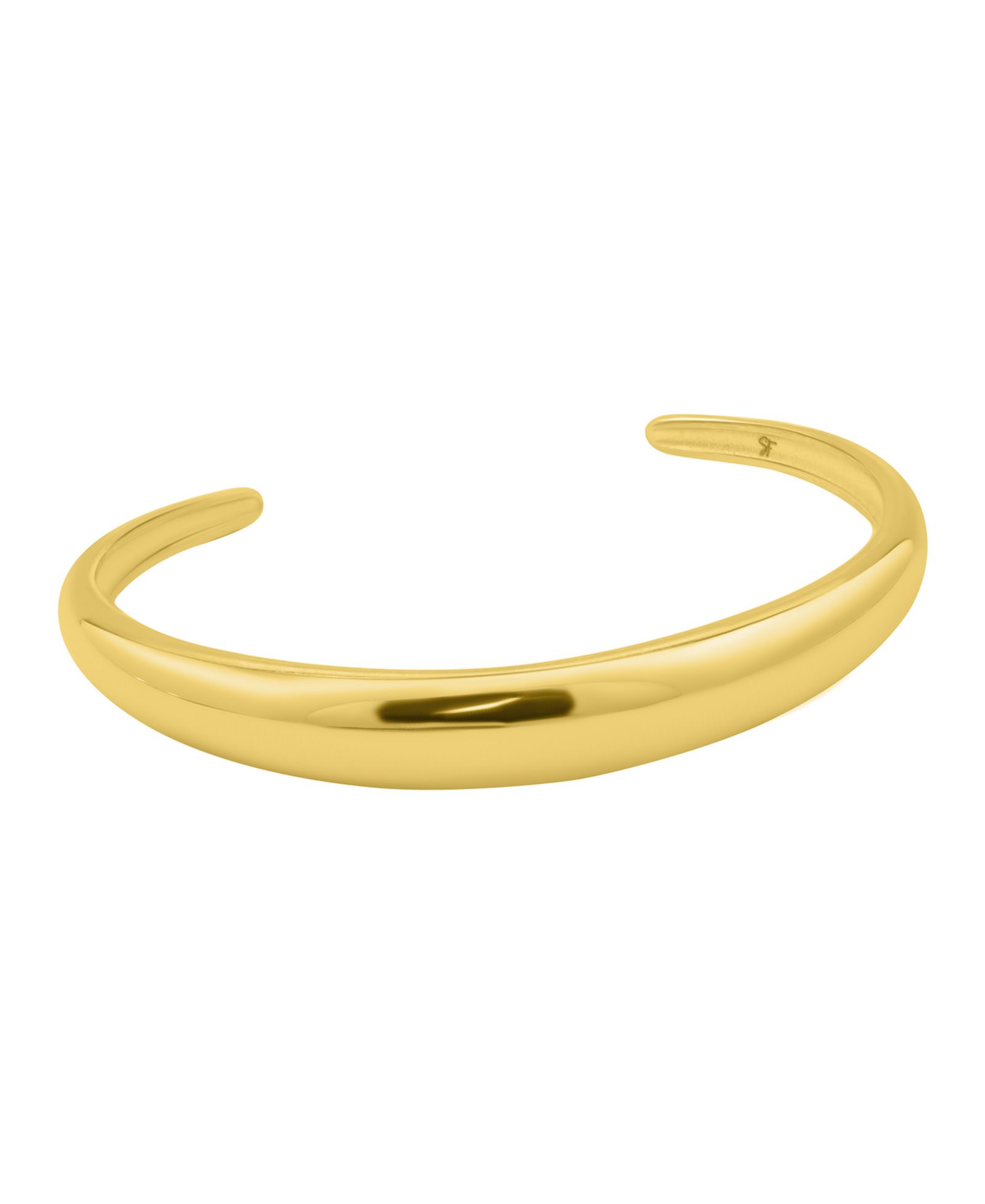 Браслет ADORNIA Gold Tarnish Resistant Gold Dome Cuff