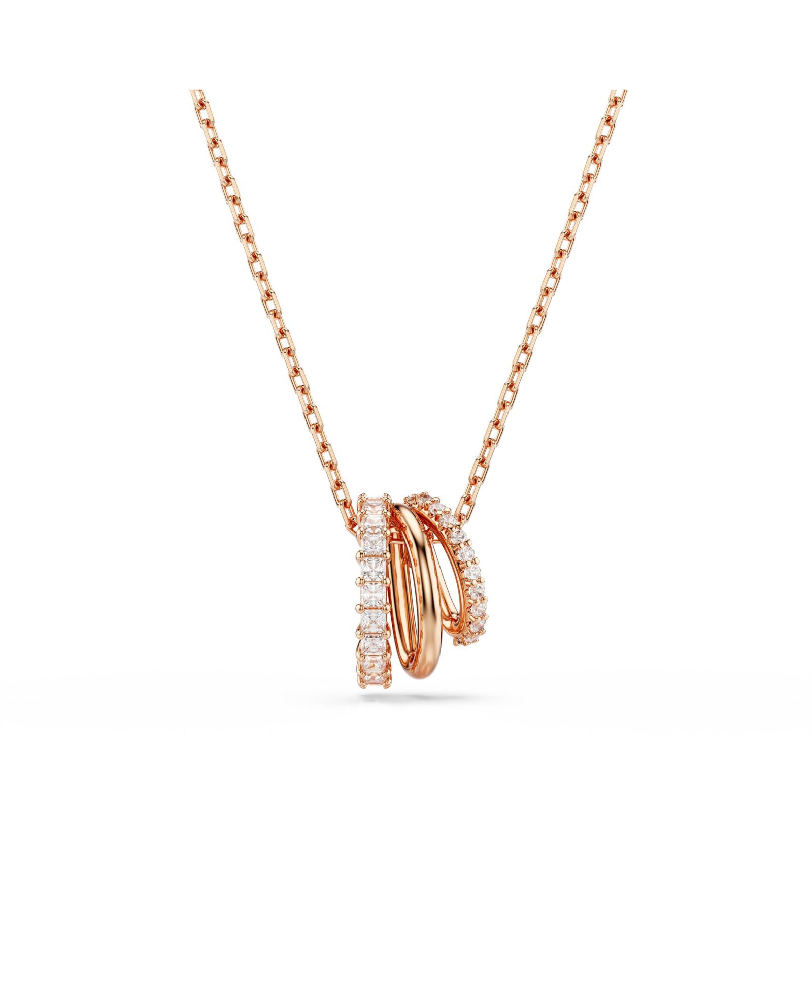 Подвесные колье-кулоны Swarovski White Rose Gold-Tone Plated Hyperbola