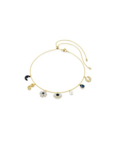 Ожерелье Swarovski Symbolica: чокер с луной, бесконечностью, клевером и глазом