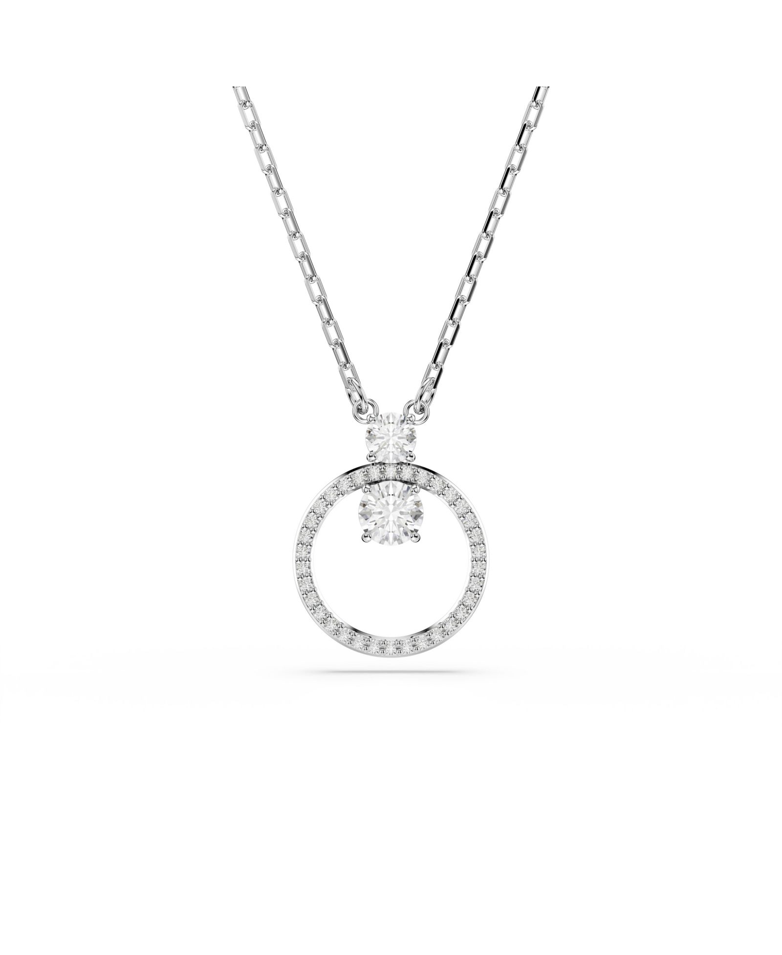 Swarovski Constella Подвеска Round Cut Белое ожерелье
