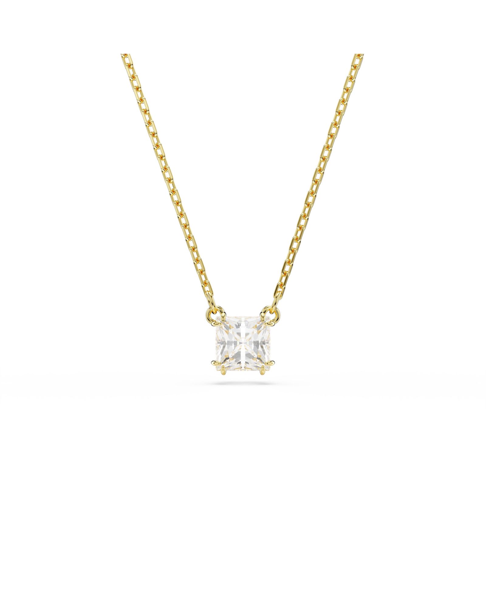 Подвеска Swarovski Stilla Square Cut White Gold-Tone Plated