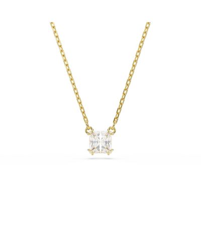 Подвеска Swarovski Stilla Square Cut White Gold-Tone Plated