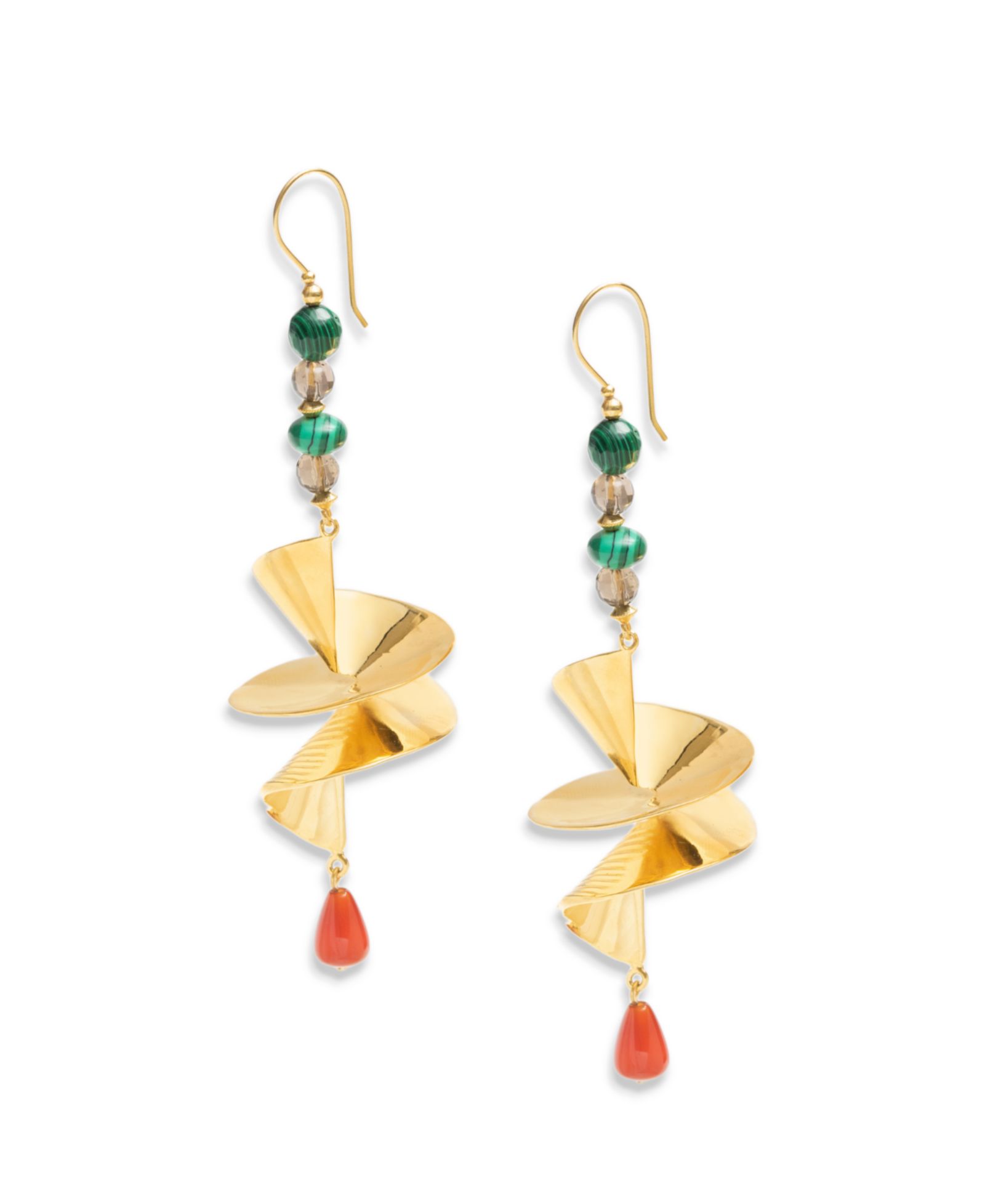 Nectar Nectar New York Серьги Neela Dangling 18K Gold Plated