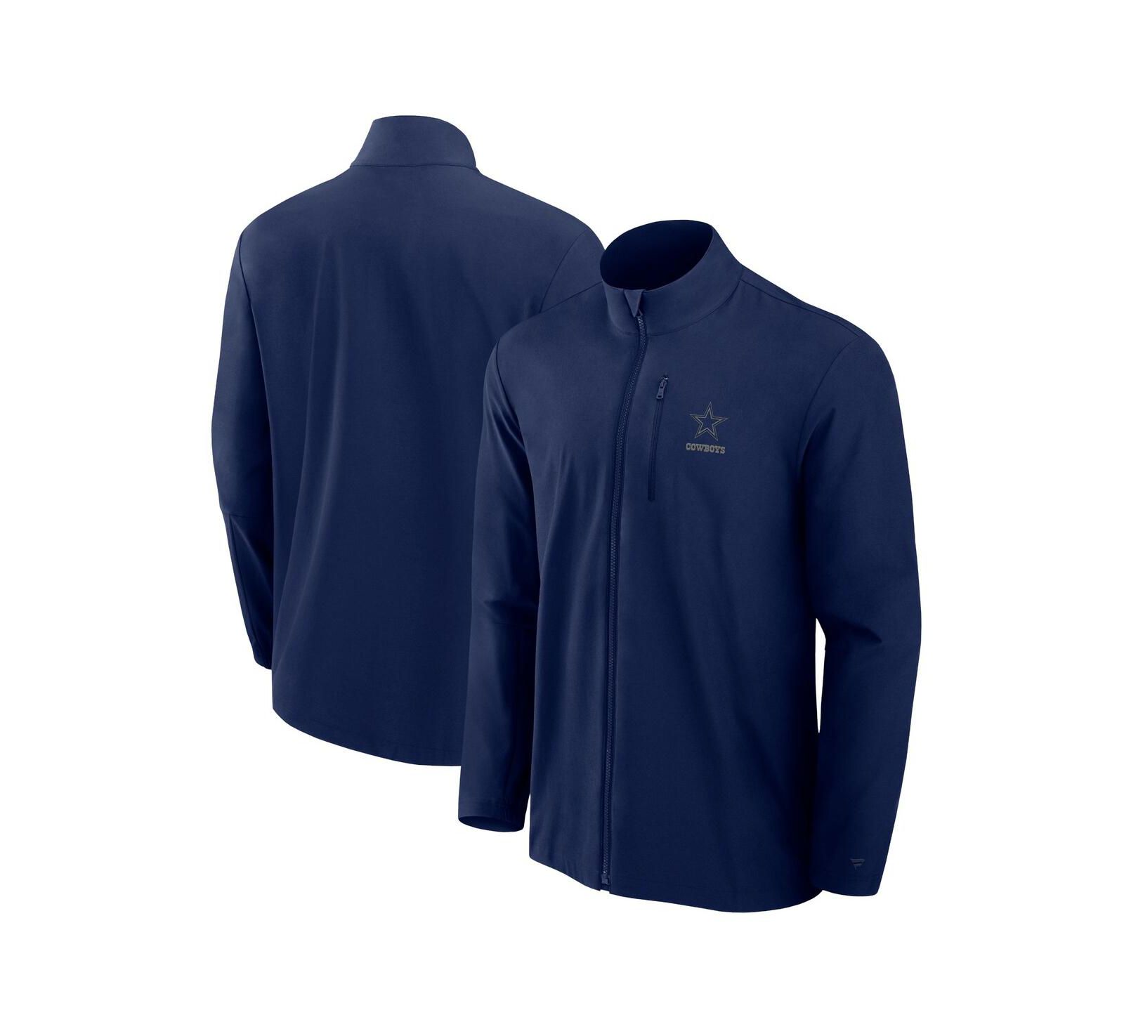 Мужская куртка Fanatics Signature Dallas Cowboys Front Office Woven Full-Zip, темно-синяя