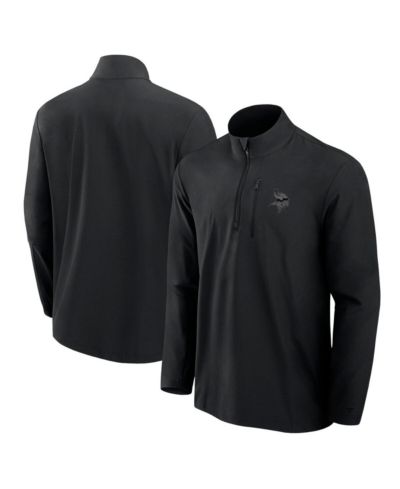 Мужская куртка Fanatics Signature Black Minnesota Vikings Front Office Woven Quarter-Zip