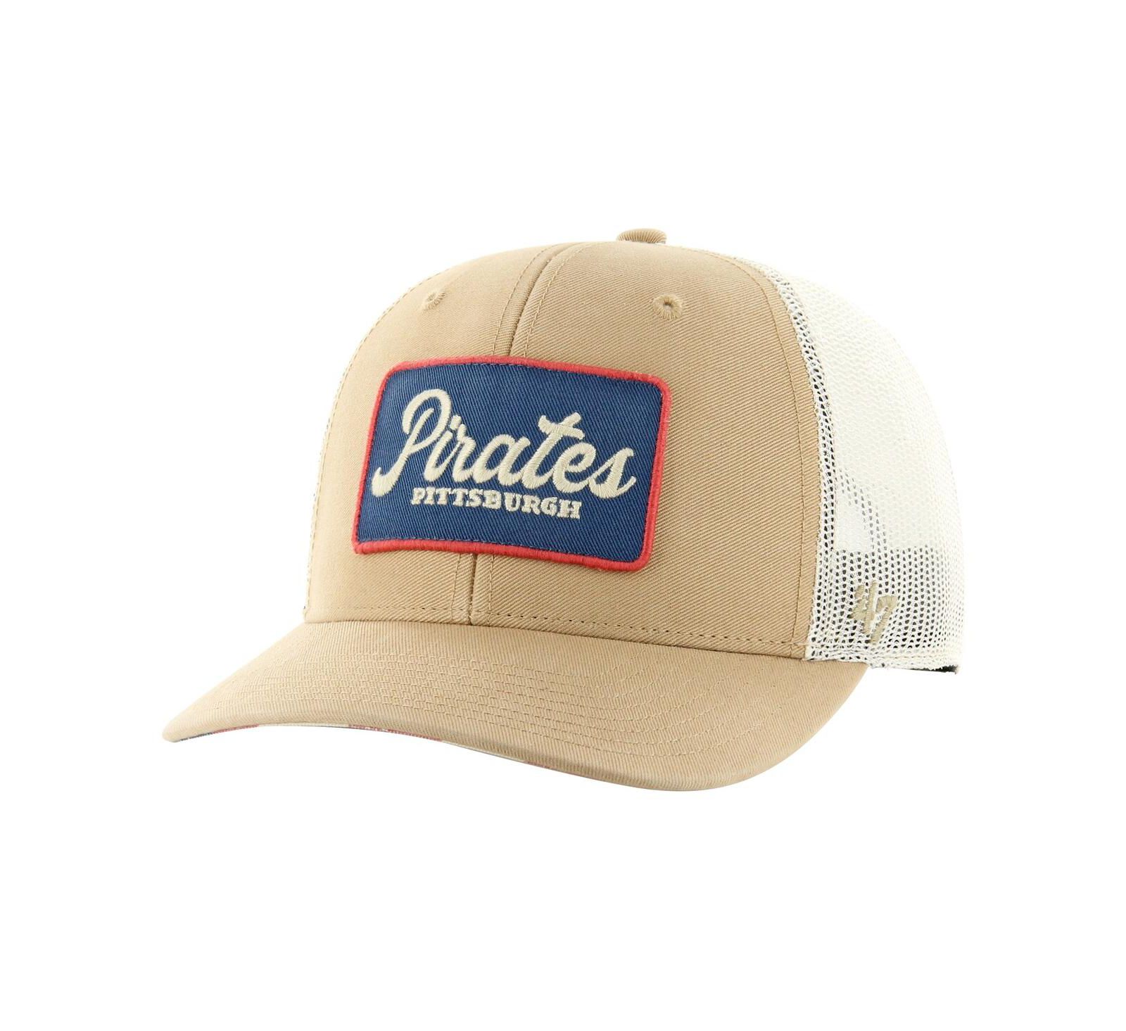 Мужская кепка '47 Brand Khaki Pittsburgh Pirates Glory Daze Trucker Adjustable