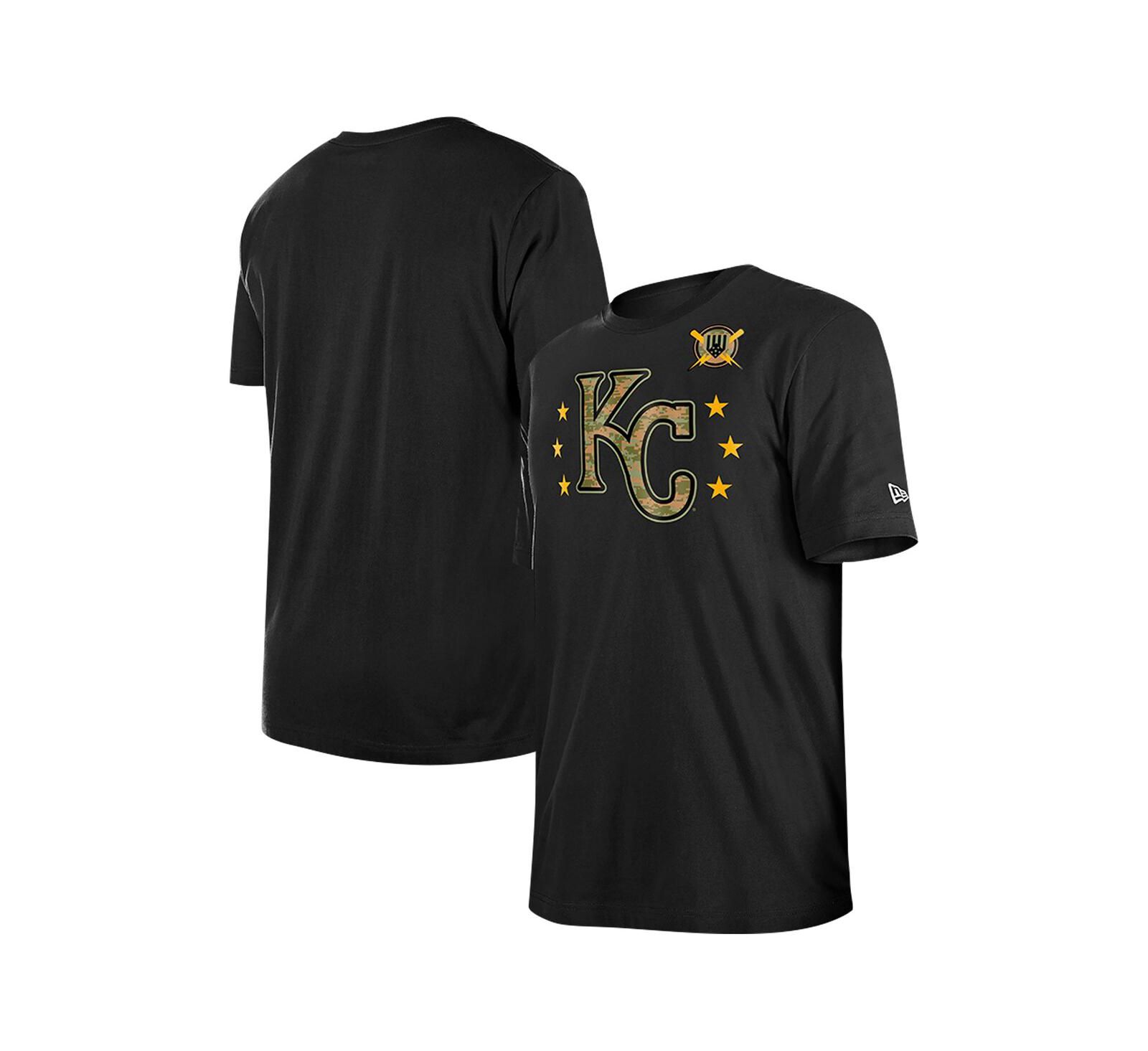 New Era Men's Black Kansas City Royals 2024-Armed Forces Day T-Shirt