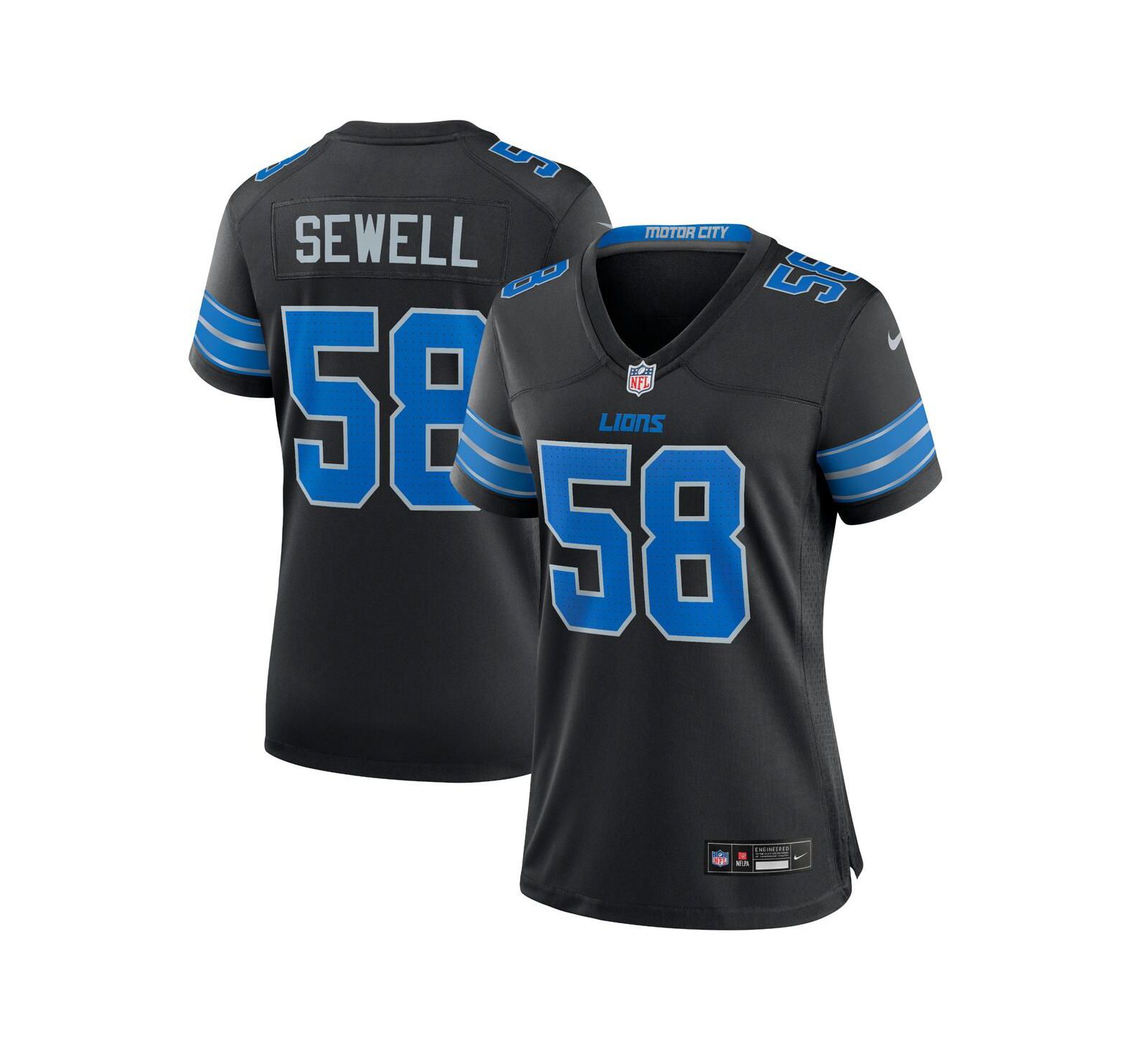 Nike Women's Penei Sewell Detroit Lions 2nd Alternate Game Jersey