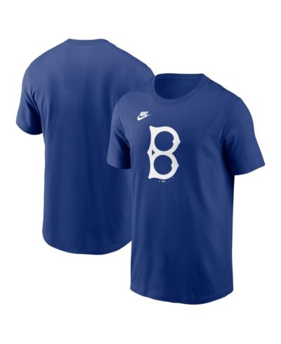 Мужская футболка Nike Royal Brooklyn Dodgers Cooperstown Collection Team Logo