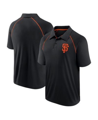 Мужская поло рубашка Fanatics Black San Francisco Giants Strong Alone Raglan
