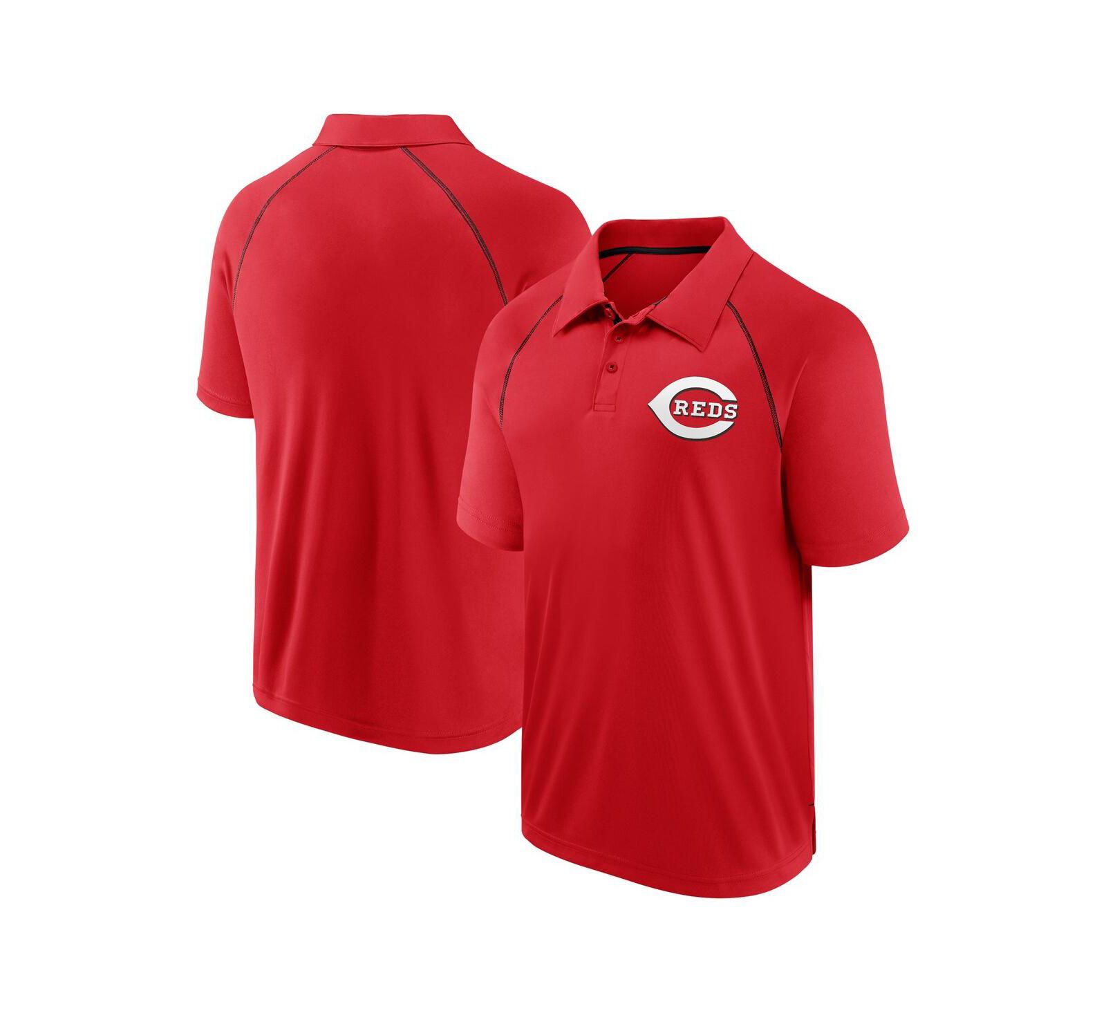 Мужская поло-рубашка Fanatics Cincinnati Reds Raglan, красная
