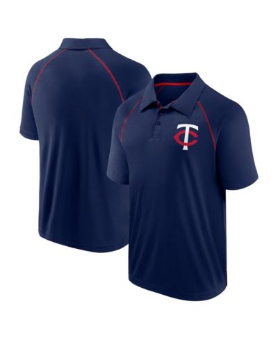 Мужское поло Fanatics Navy Minnesota Twins Strong Alone Raglan