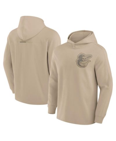 Мужское худи Fanatics Signature Khaki Baltimore Orioles Elements, легкое флис