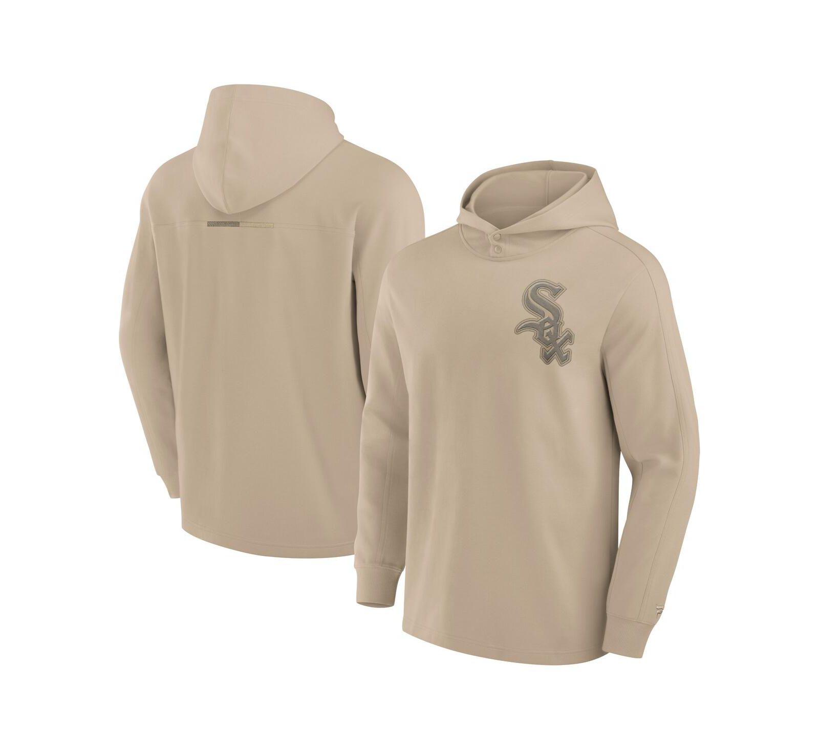 Fanatics Signature Men's Khaki Chicago White Sox Elements Lightweight Fleece Hoodie