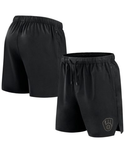 Мужские шорты Fanatics Signature Black Milwaukee Brewers Front Office Woven
