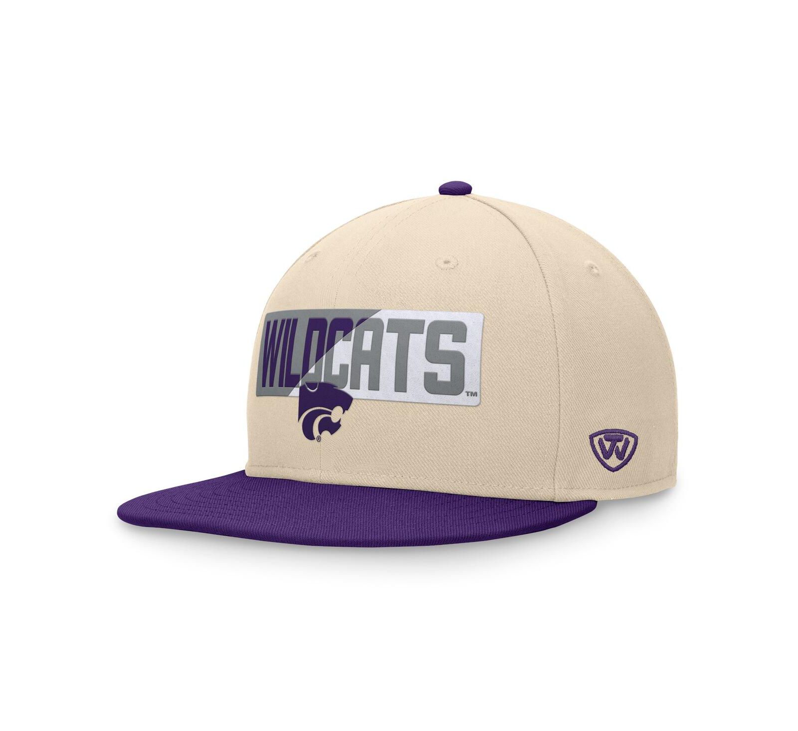 Мужская кепка Top of the World Khaki Kansas State Wildcats Goalaso Snapback