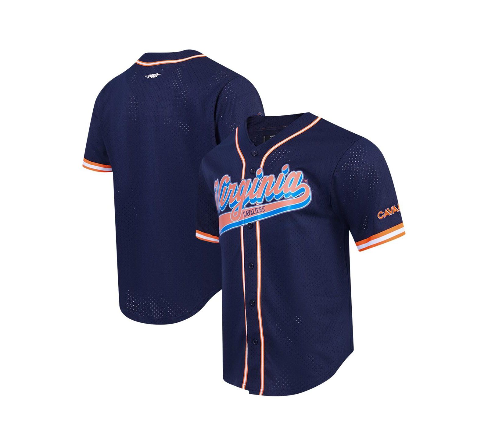 Мужская джерси Pro Standard Navy Virginia Cavaliers Mesh Full-Button Replica Baseball