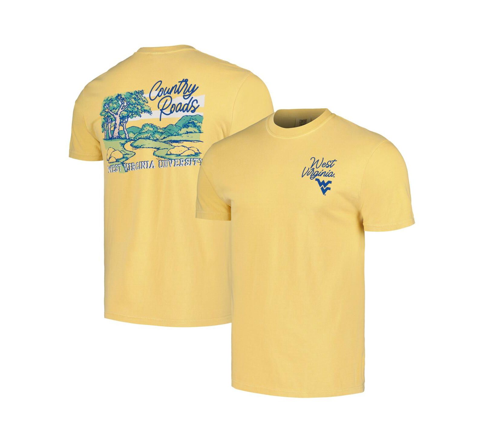 Футболка Image One Men's and Women's Gold West Virginia Mountaineers