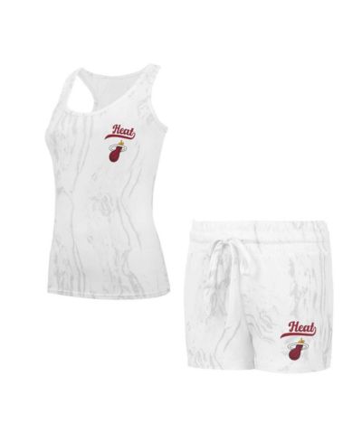 Concepts Sport Женский комплект из майки-топа и шорт White Miami Heat Quartz