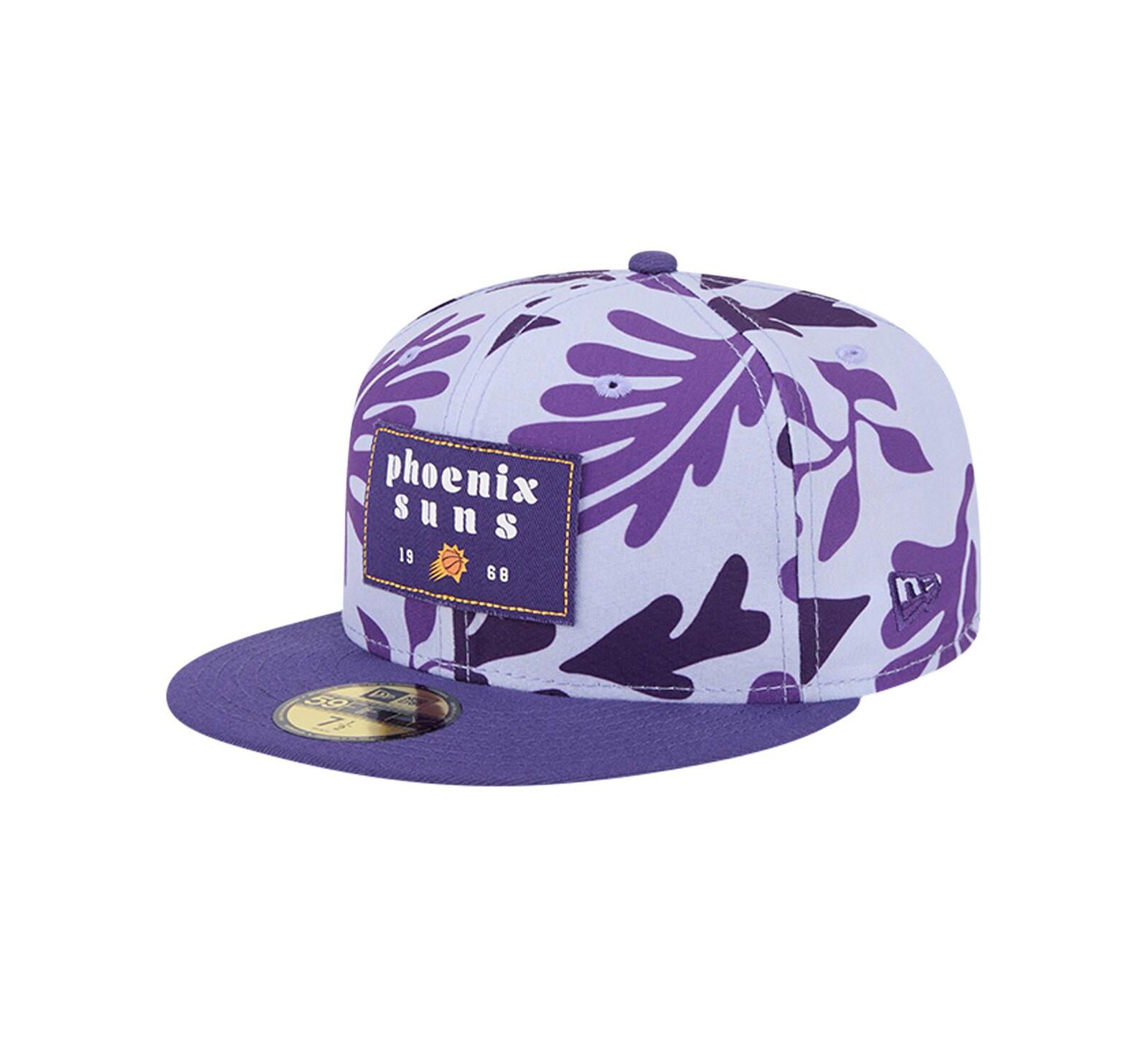 New Era Men's Purple Phoenix Suns Palm Fronds 2-Tone 59FIFTY Fitted Hat