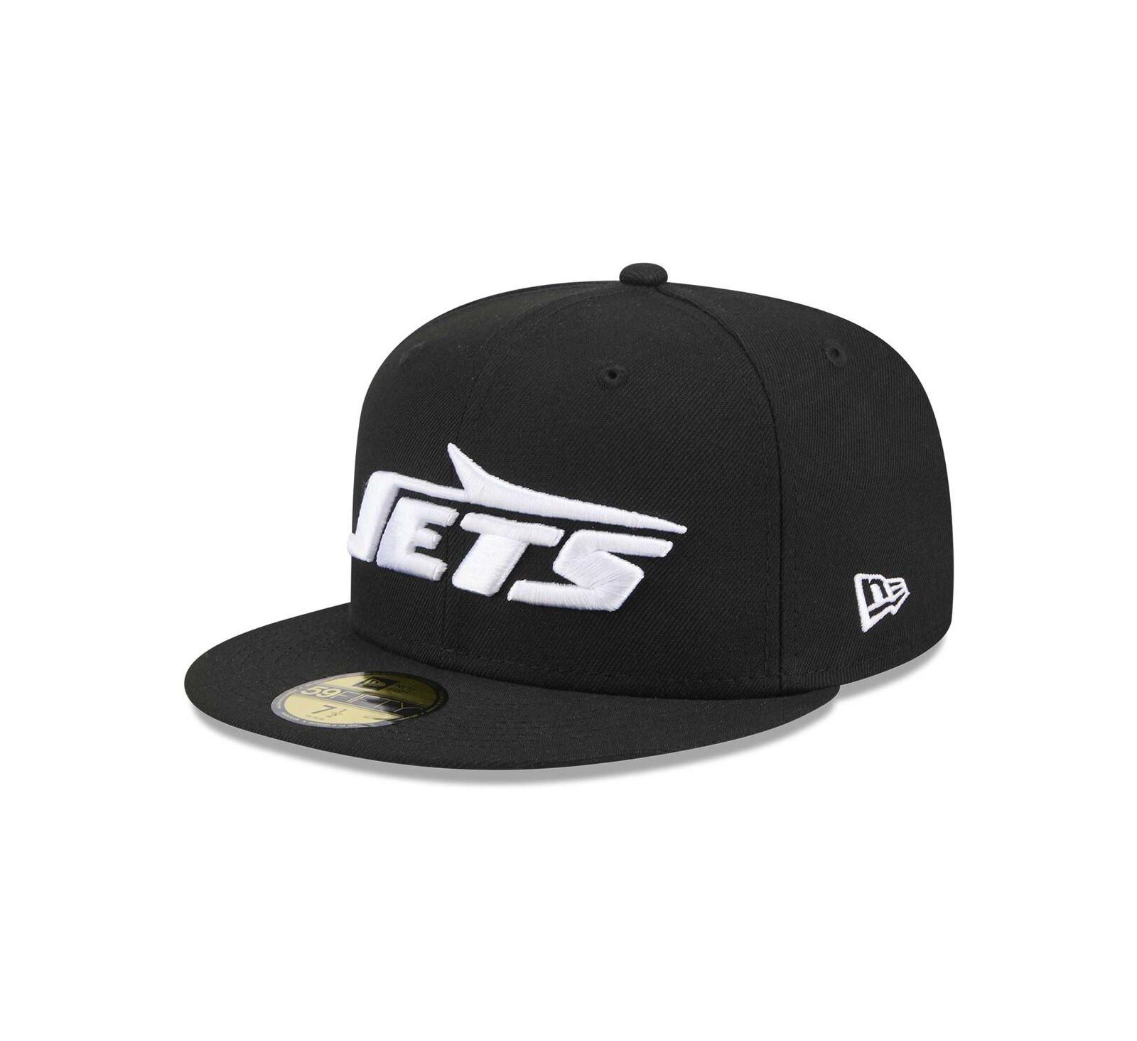 New Era Men's Black New York Jets Omaha 59FIFTY Fitted Hat