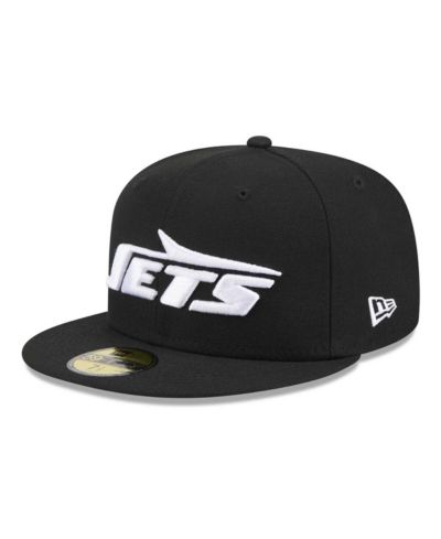 New Era Men's Black New York Jets Omaha 59FIFTY Fitted Hat