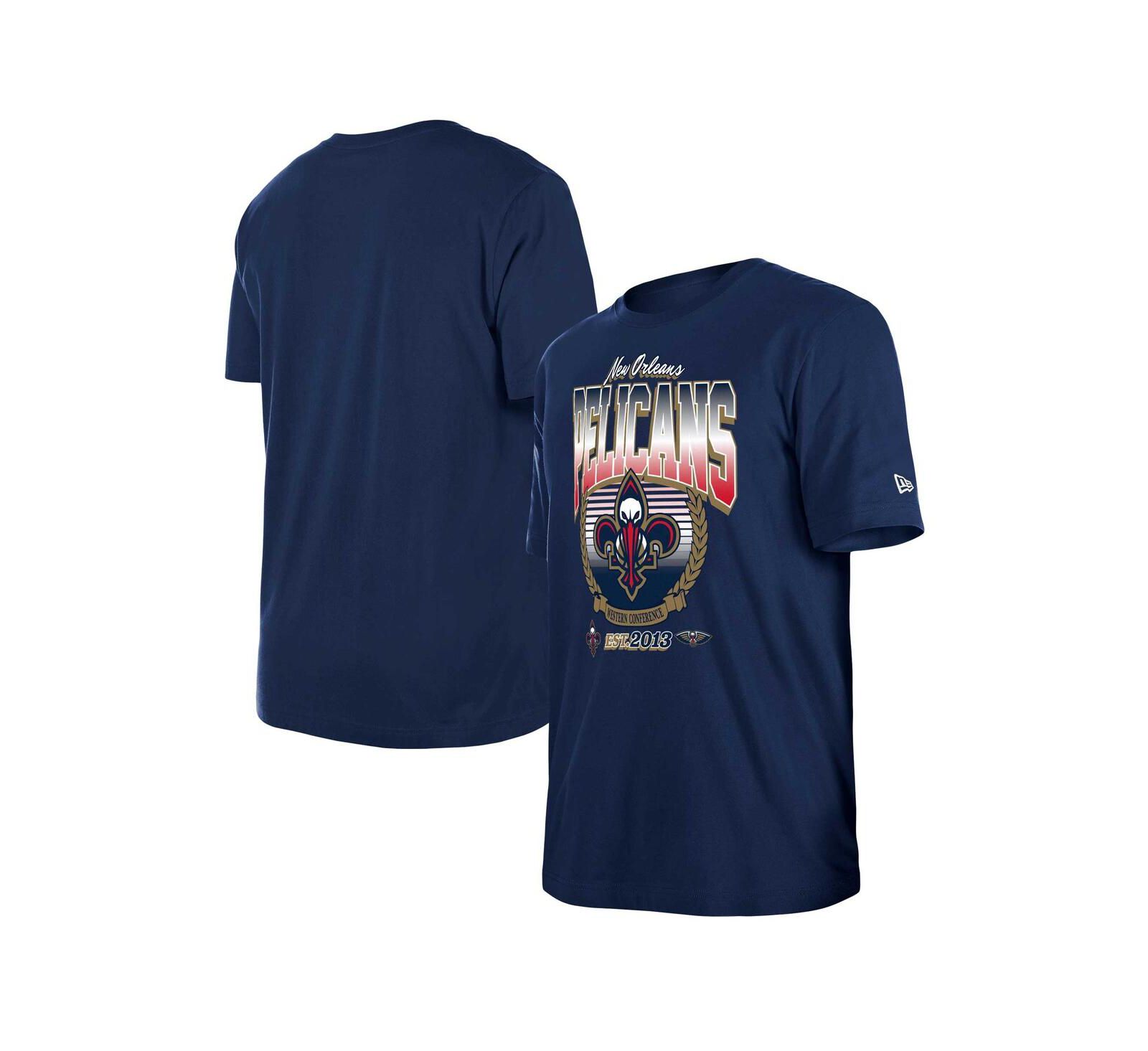 Футболка New Era Men's и Women's Navy New Orleans Pelicans Summer Classics