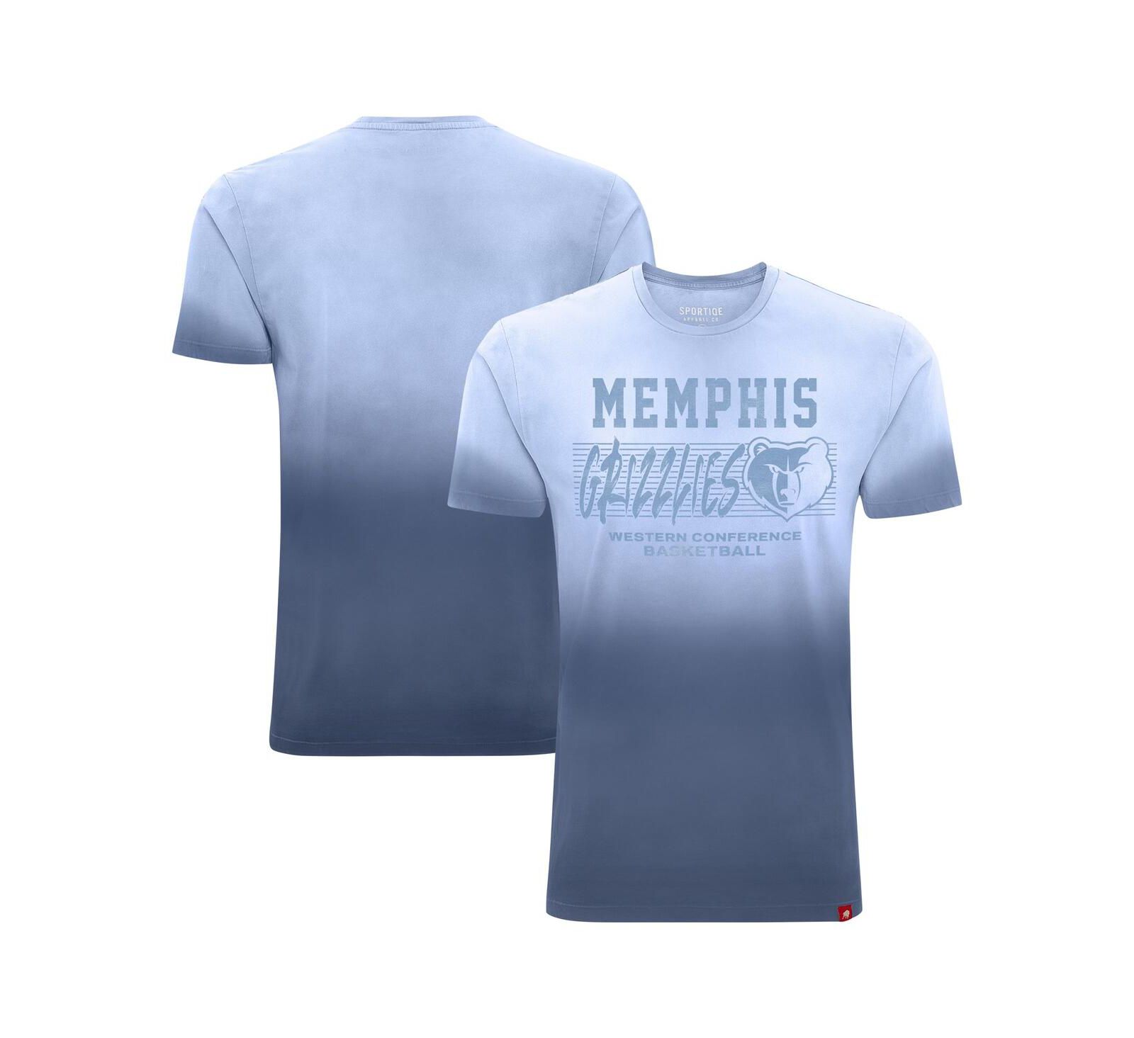 Sportiqe Men's and Women's Navy Memphis Grizzlies Bingham Sun-Fade T-Shirt