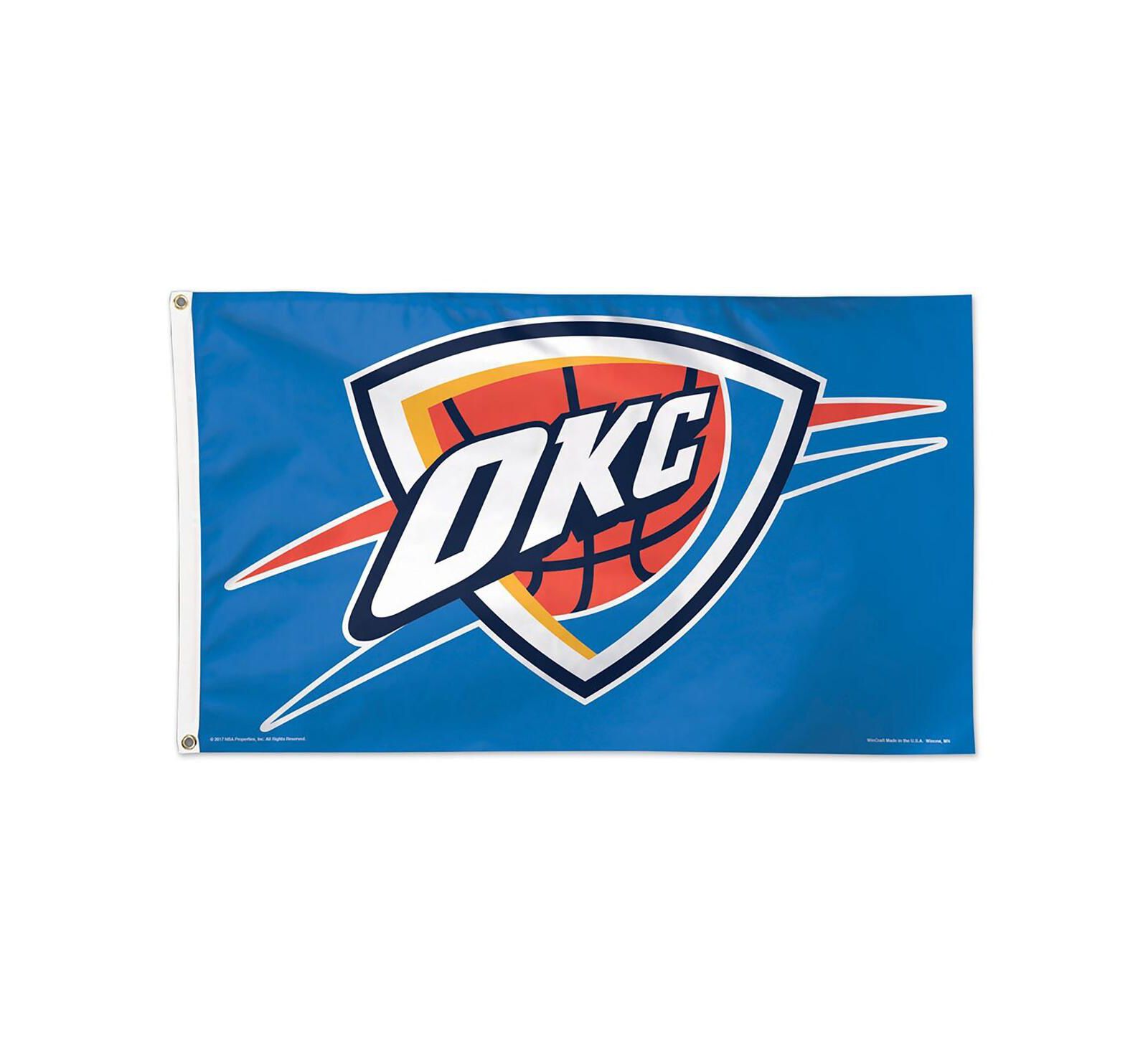 Флаг Wincraft Oklahoma City Thunder Deluxe, 3' x 5'