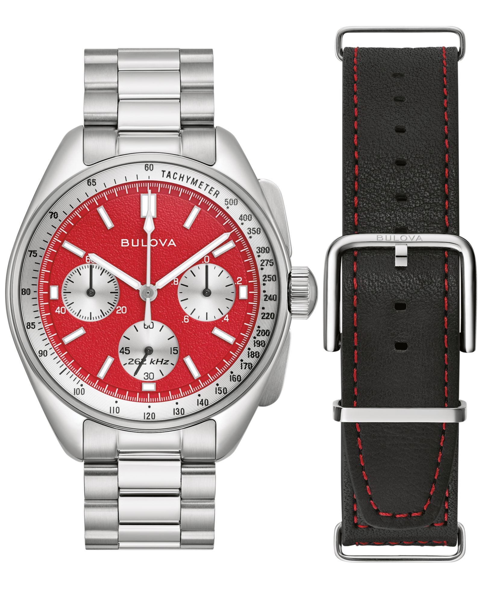Часы Bulova Men's Chronograph Lunar Pilot Stainless Steel Bracelet 44mm