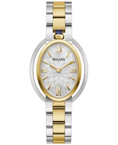 Bulova Женские наручные часы Rubaiyat Two-Tone, стальная браслет, 29mm