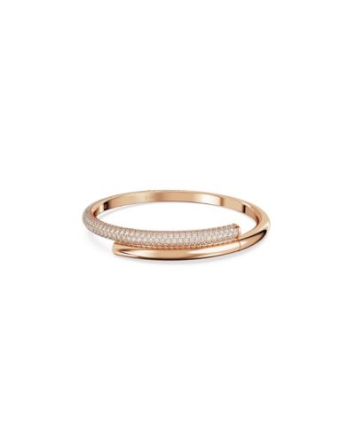 Браслет Swarovski Dextera с магнитным замком, белый, с напылением Rose Gold-Tone