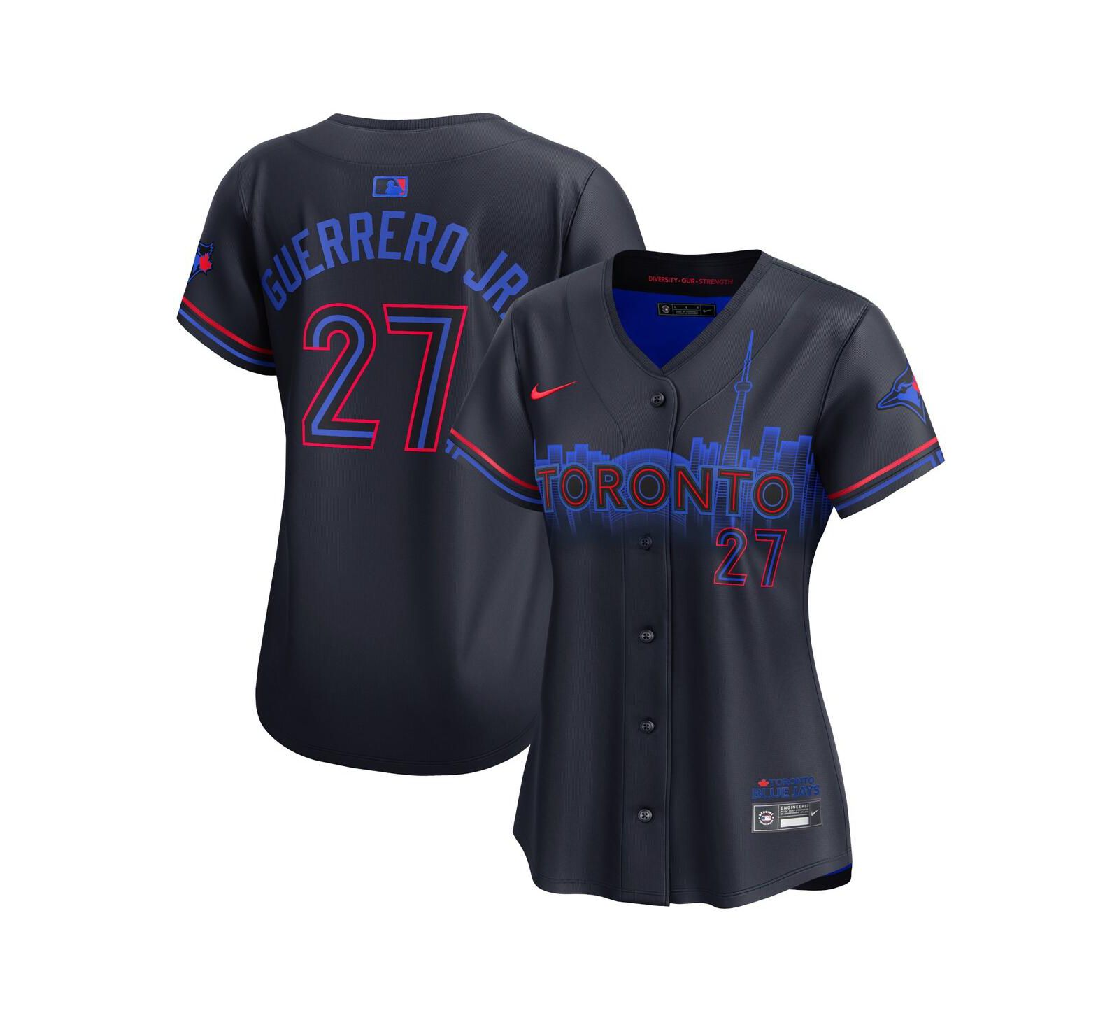 Nike Women's Vladimir Guerrero Jr. Navy Toronto Blue Jays 2024 City Connect Limited Player Jersey
