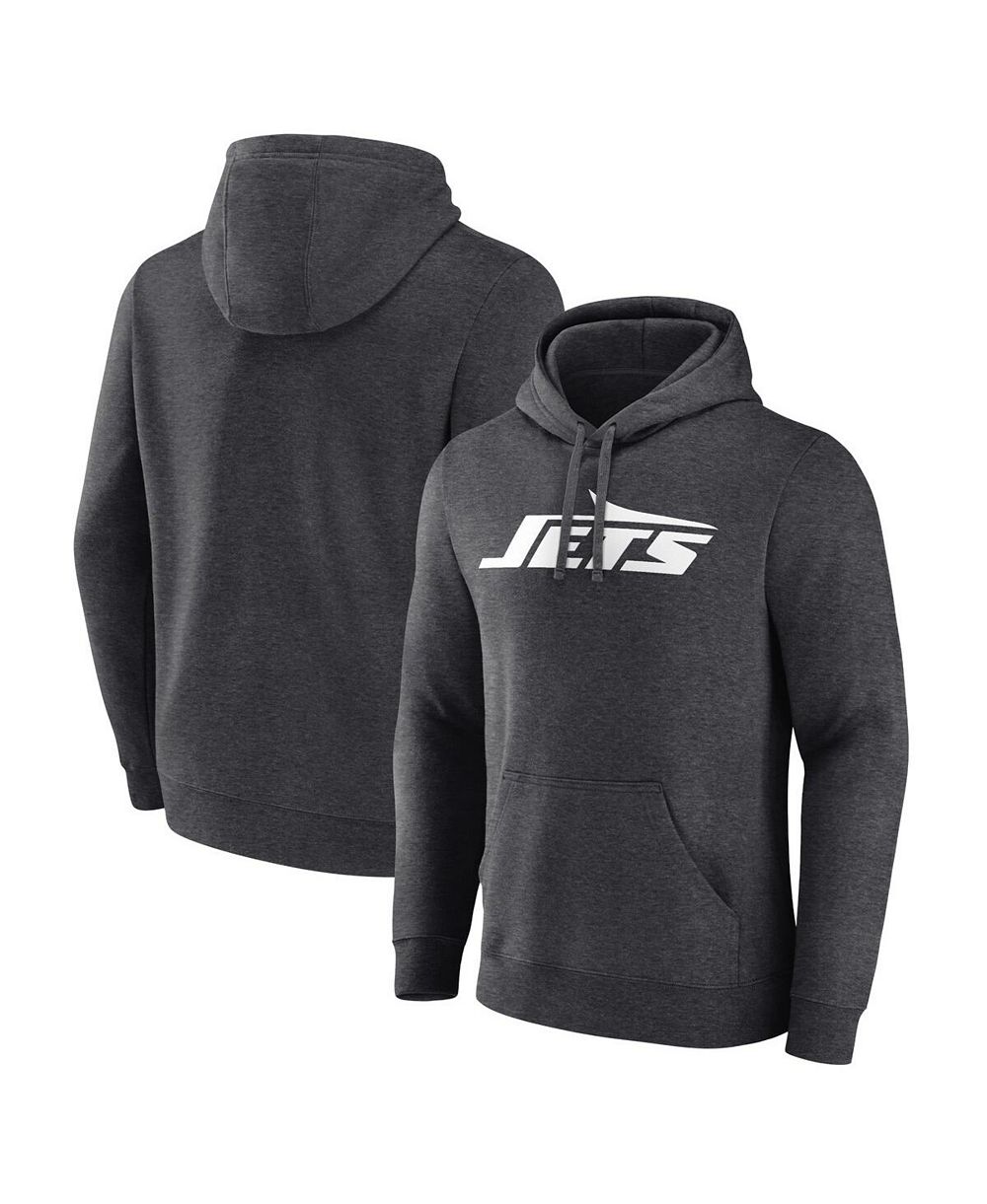 Fanatics Men's Charcoal New York Jets Primary Logo Pullover Hoodie