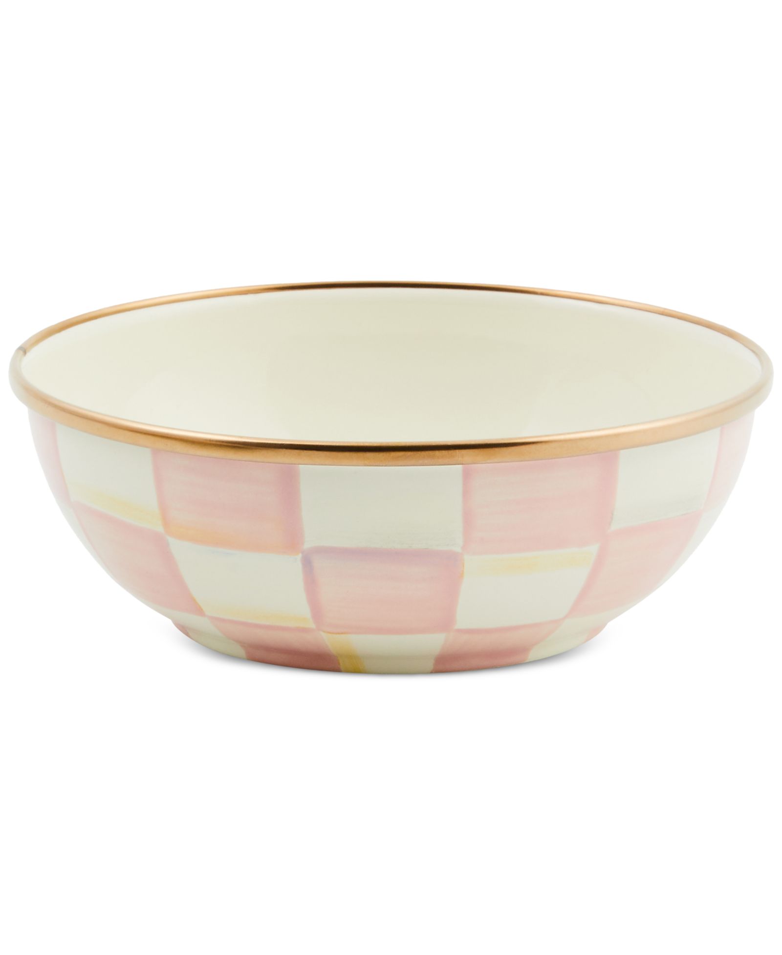 Посуда Mackenzie-Childs Rosy Check Everyday Bowl, 16-oz.