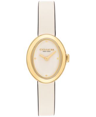 Женские наручные часы COACH Chalk Sammy с кожаным ремешком, 22,5 мм