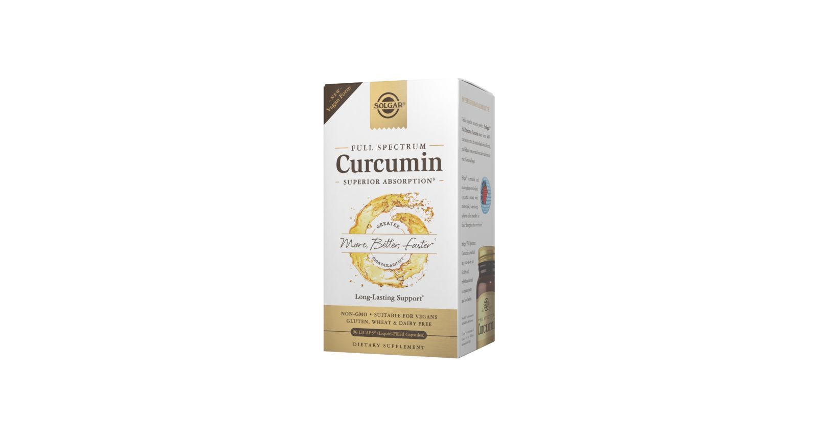 Solgar Full Spectrum Curcumin, 90 мягких капсул