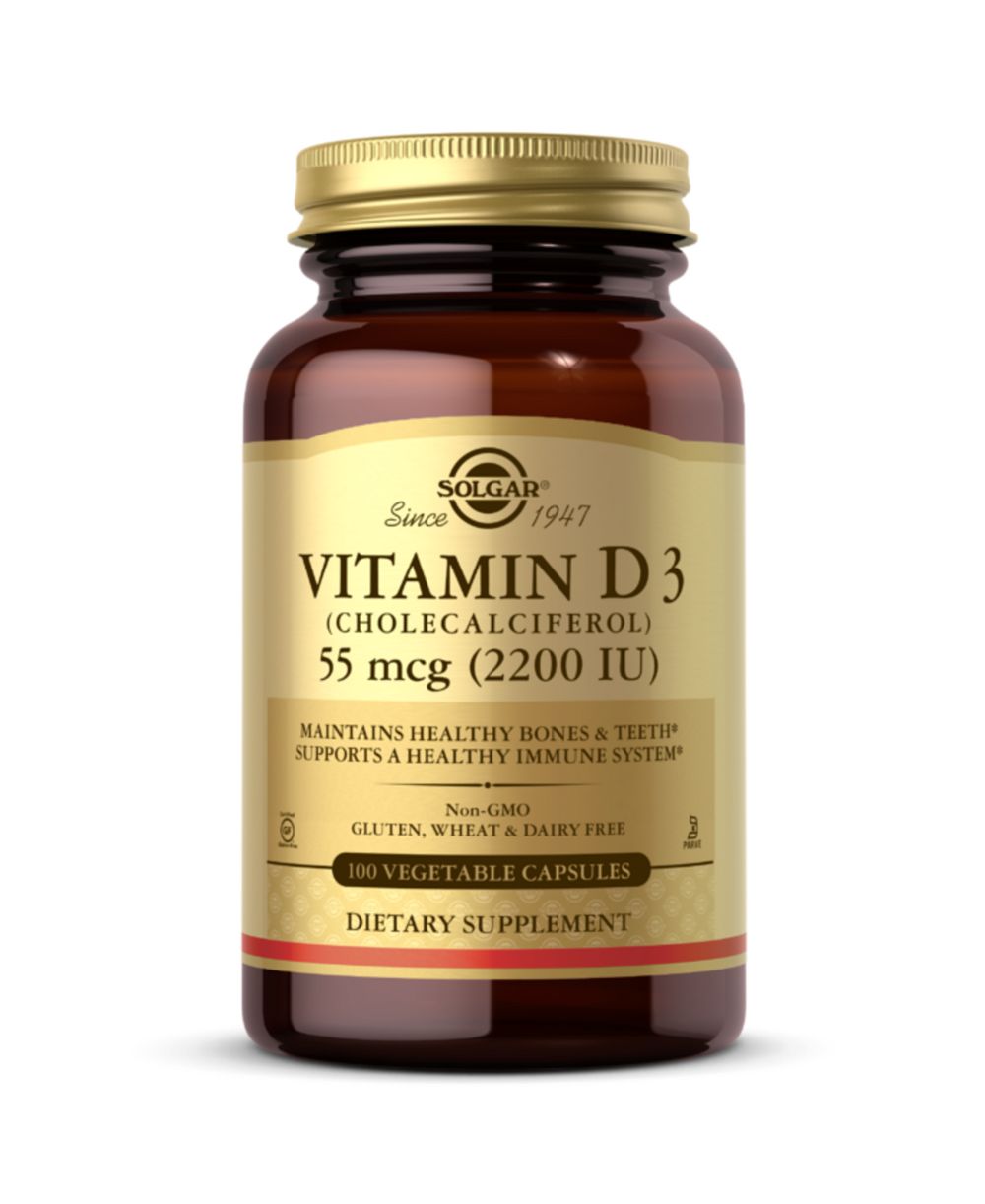 Витамин D3 NOW Foods (Cholecalciferol), 2200 IU, 100 капсул
