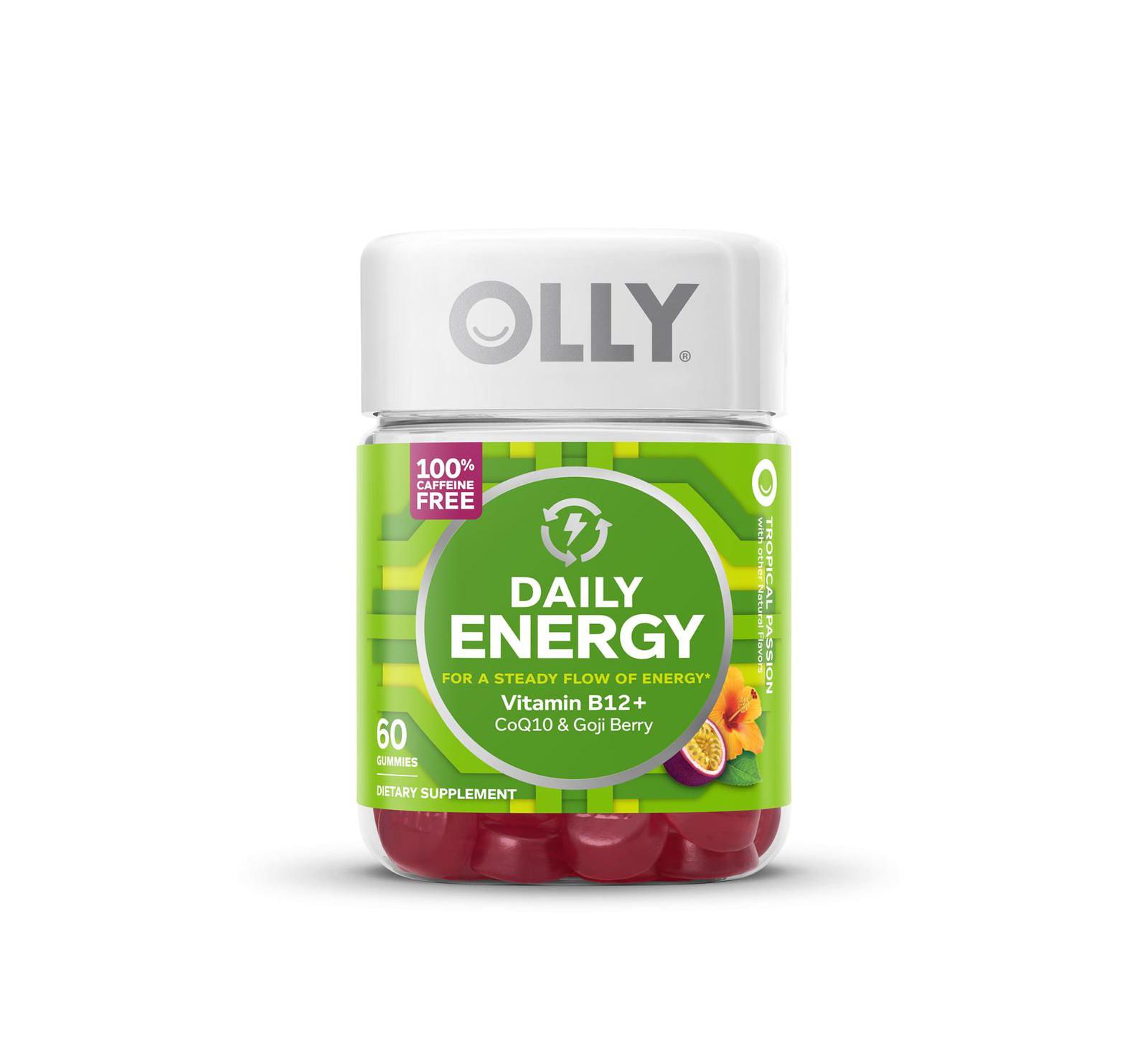 OLLY Желейные витамины Daily Energy Tropical Passion, 60 шт