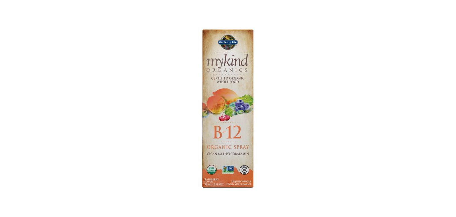 Спрей B12 Organics mykind от Garden of Life, 2 унции