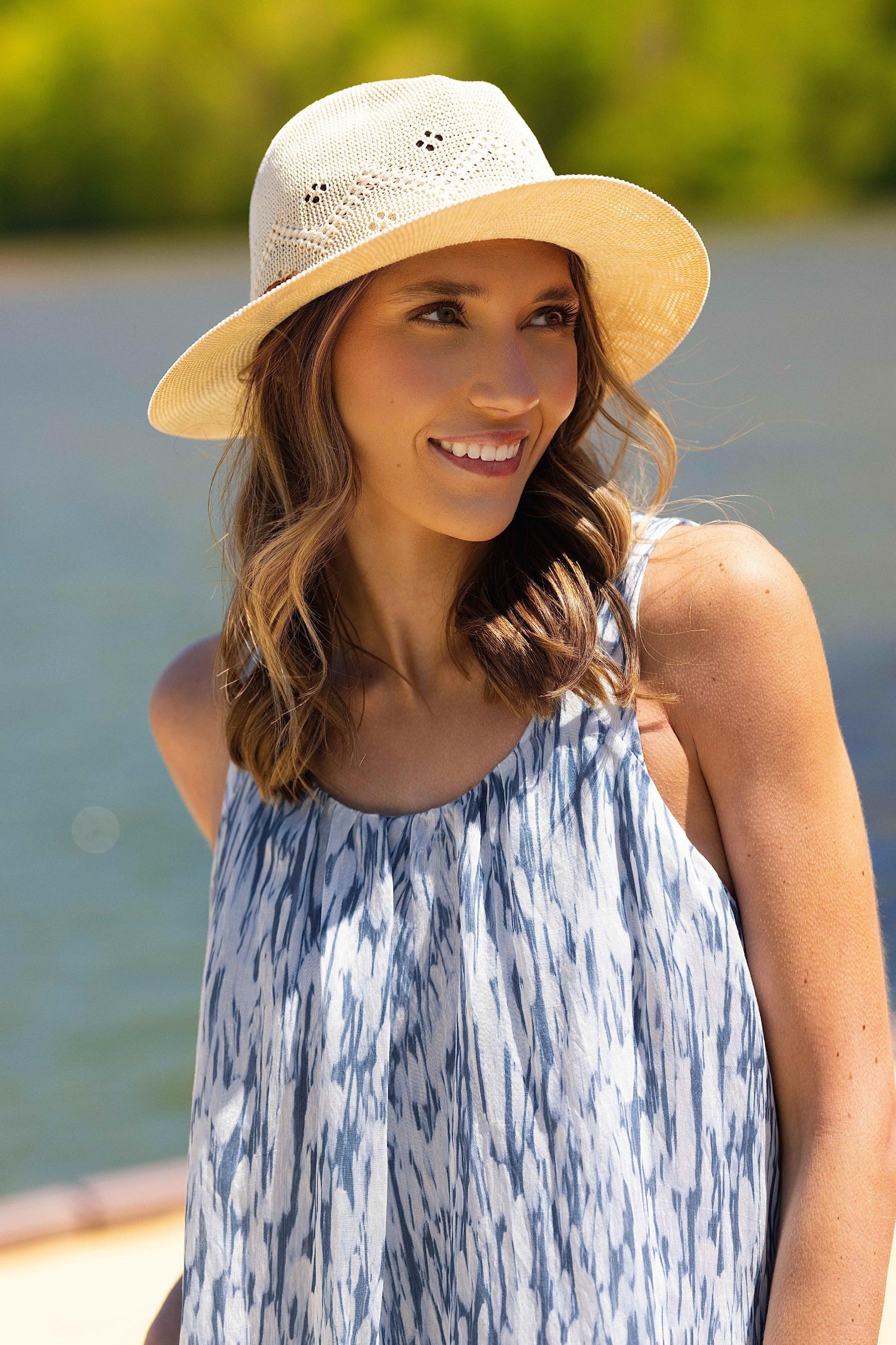 Kanut Sports Women's Leather Cord Whetstone Sun Hat