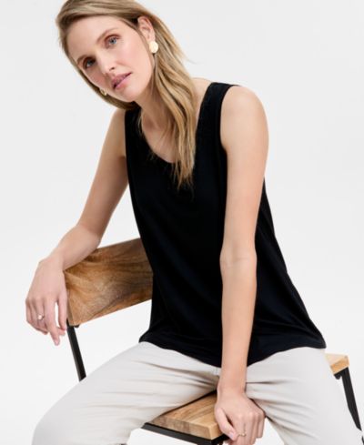 JM Collection Women's Scoop-Neck Sleeveless Tank Top, Created for Macy's
