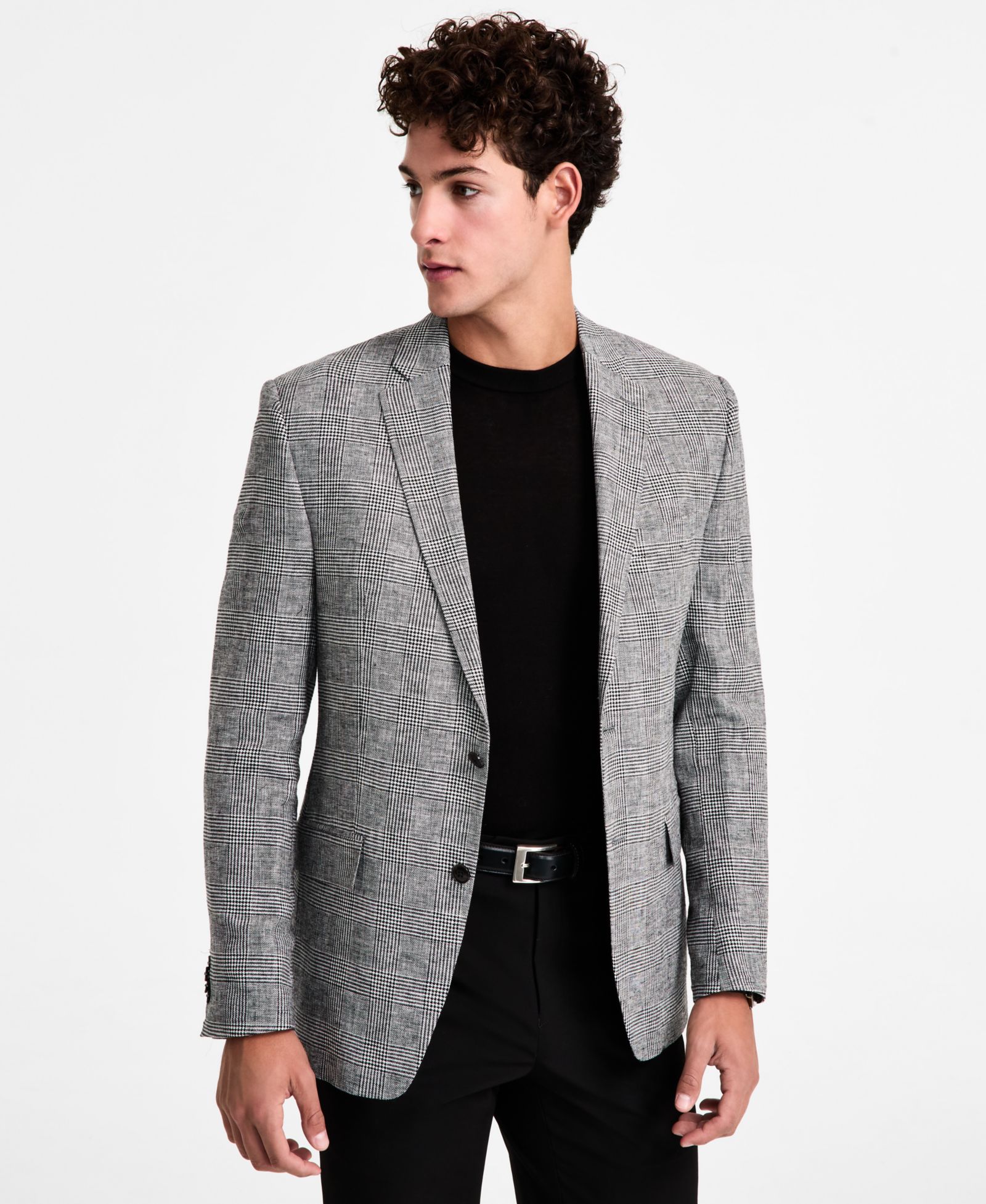 Michael Kors Men's Classic-Fit Linen-Blend Blazer