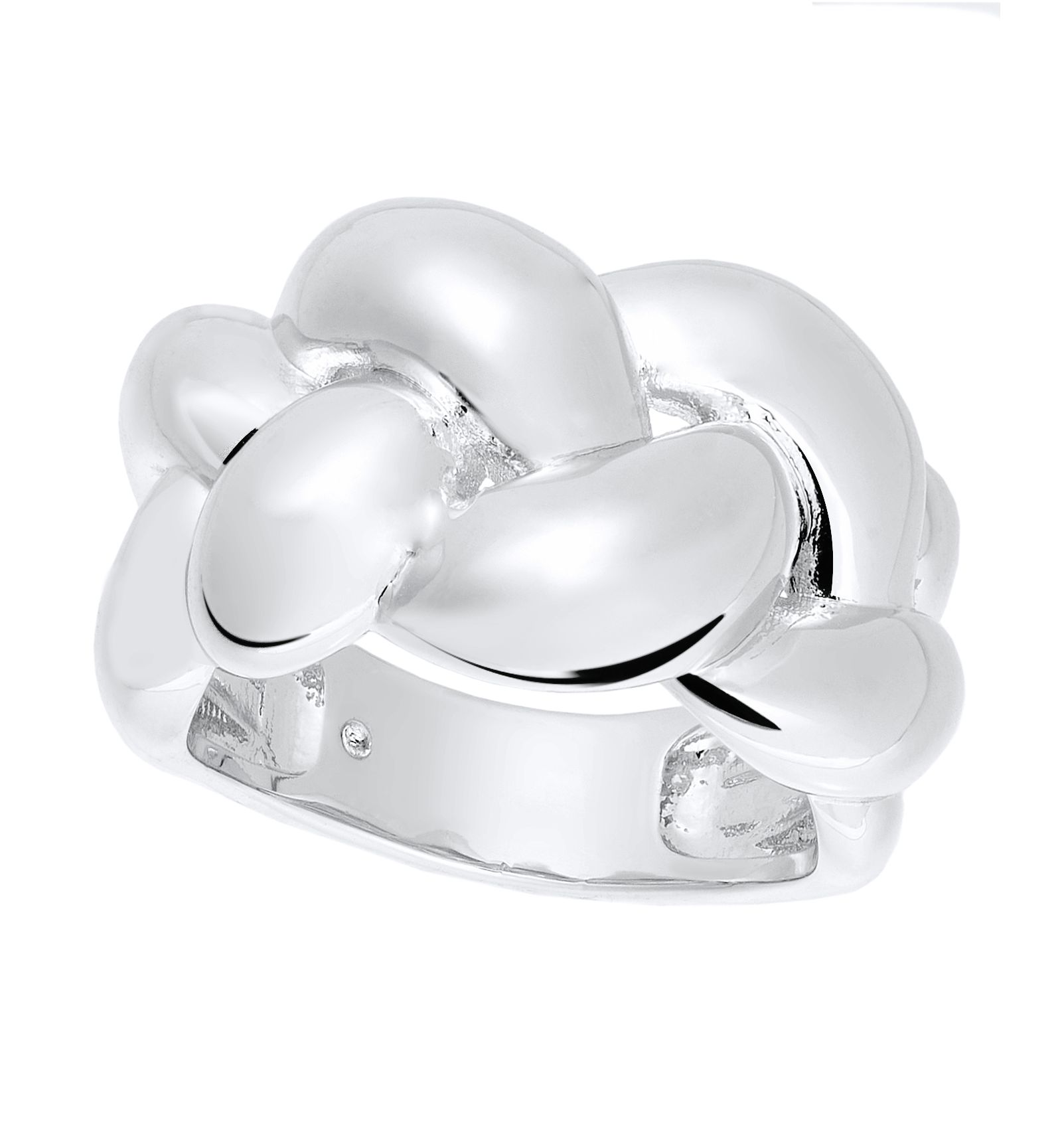 Кольцо And Now This Silver Plated or 18k Gold Plated Brass Puff Braided