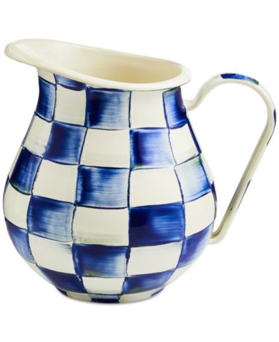 Mackenzie-Childs Royal Check Enameled Steel Pitcher