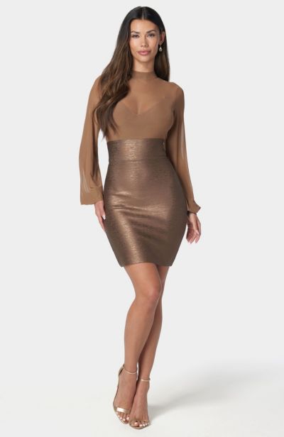 Женское платье Bebe Bandage Sparkle Skirt