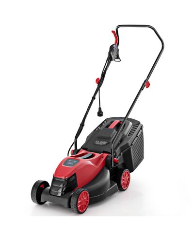 Электрическая газонокосилка Costway Walk-Behind с контейнером