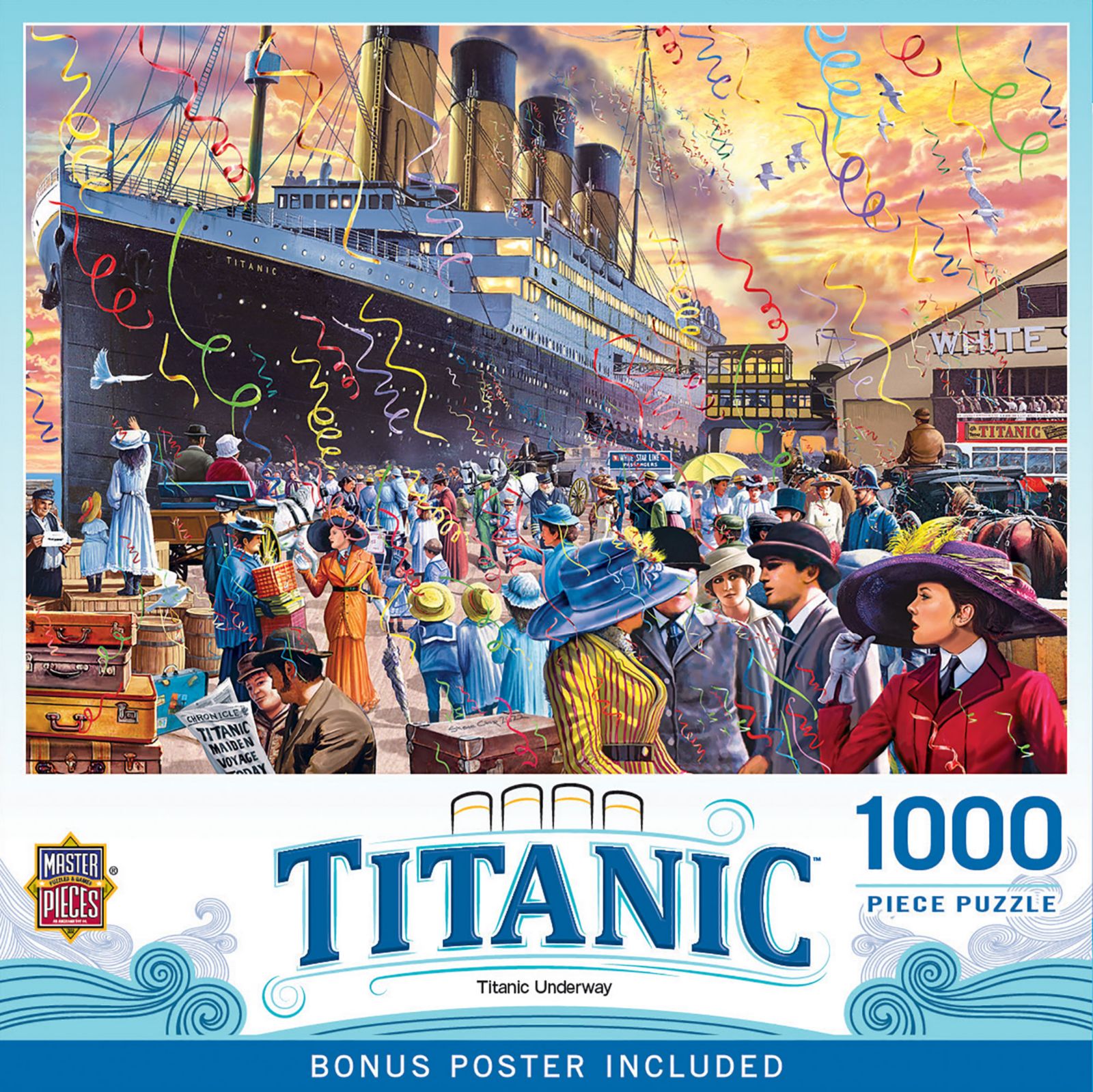 Пазл MasterPieces Titanic - Underway 1000 Piece Jigsaw Puzzle for Adults