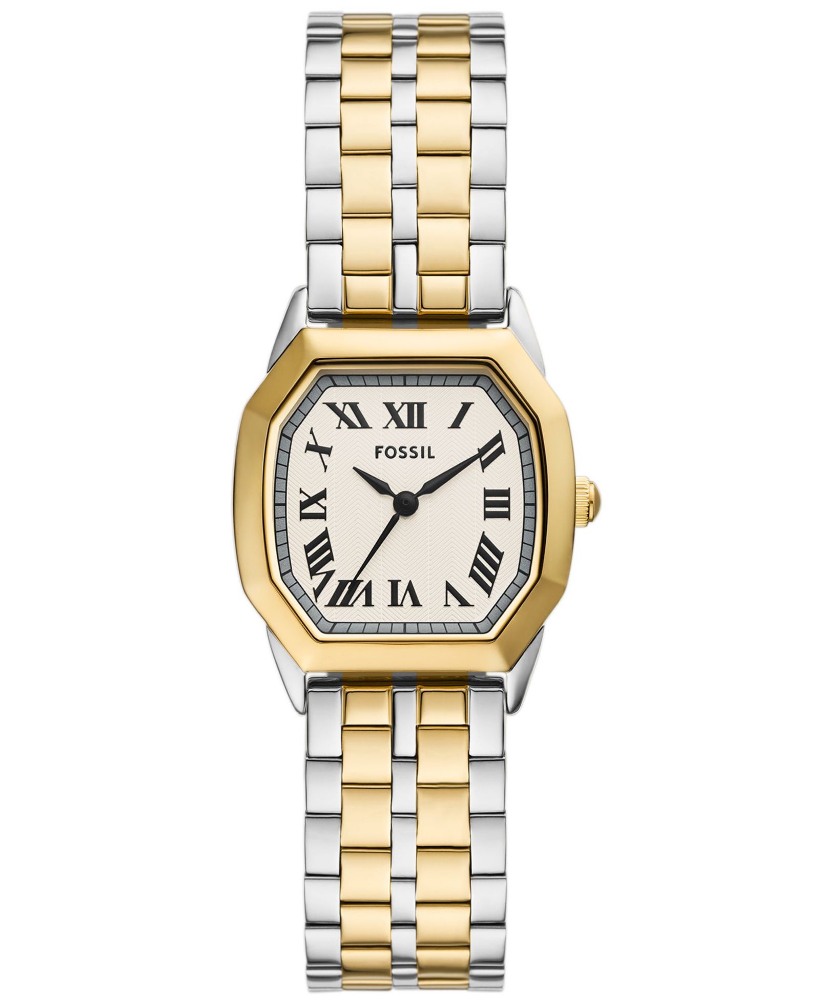 Fossil Женские часы Harlow Three-Hand Two-Tone из нержавеющей стали, 27mm
